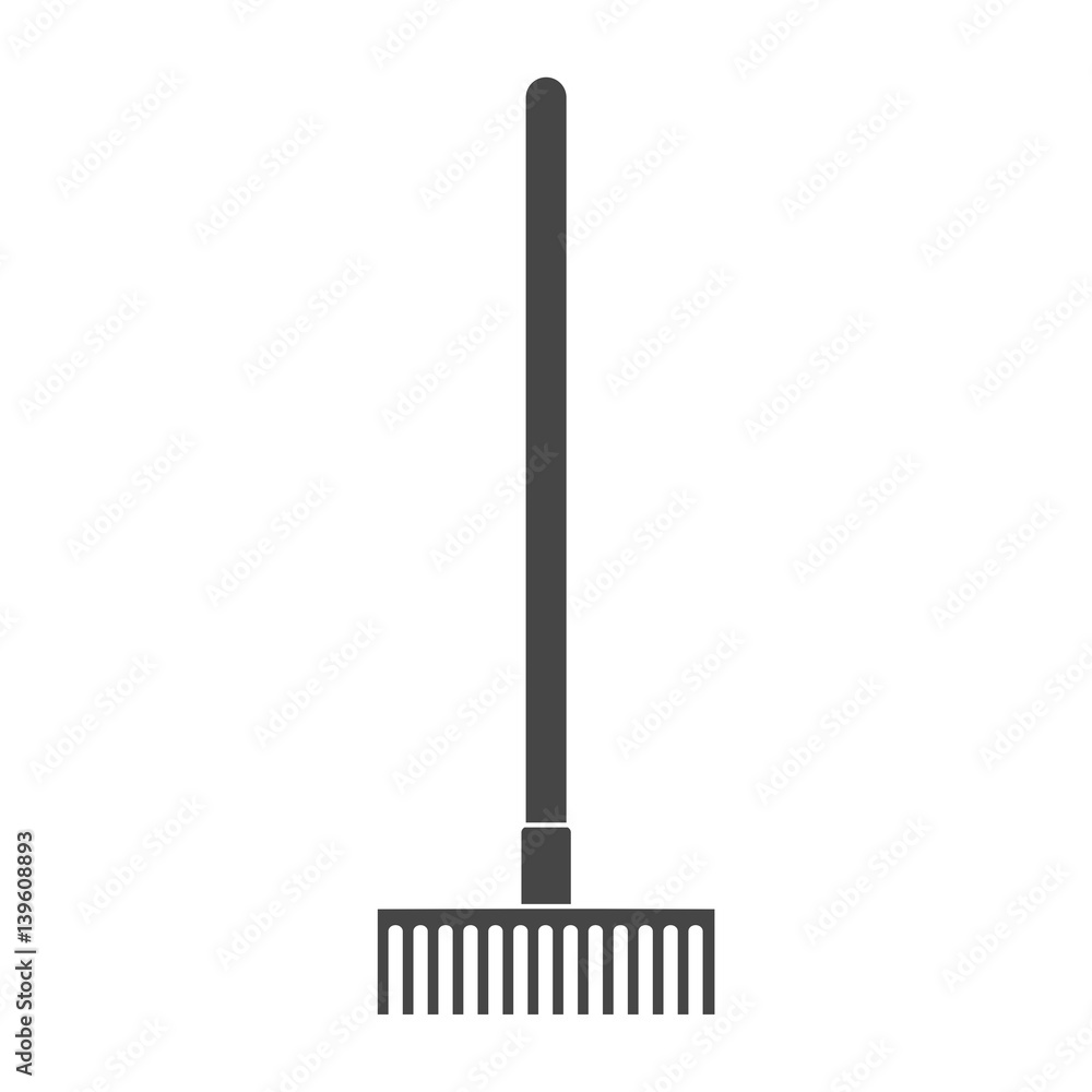 Garden Rake Icon - Illustration Garden Rake Icon - Illustration