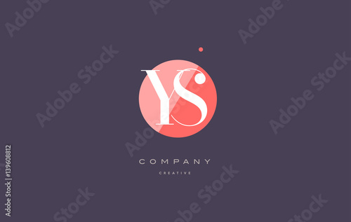 ys y s  retro vintage rhombus simple black white alphabet letter logo
