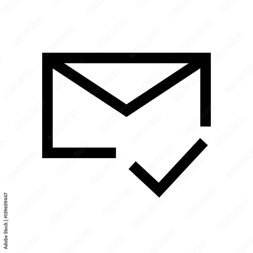 Mail, email mini line, icon Mail, email mini line, icon
