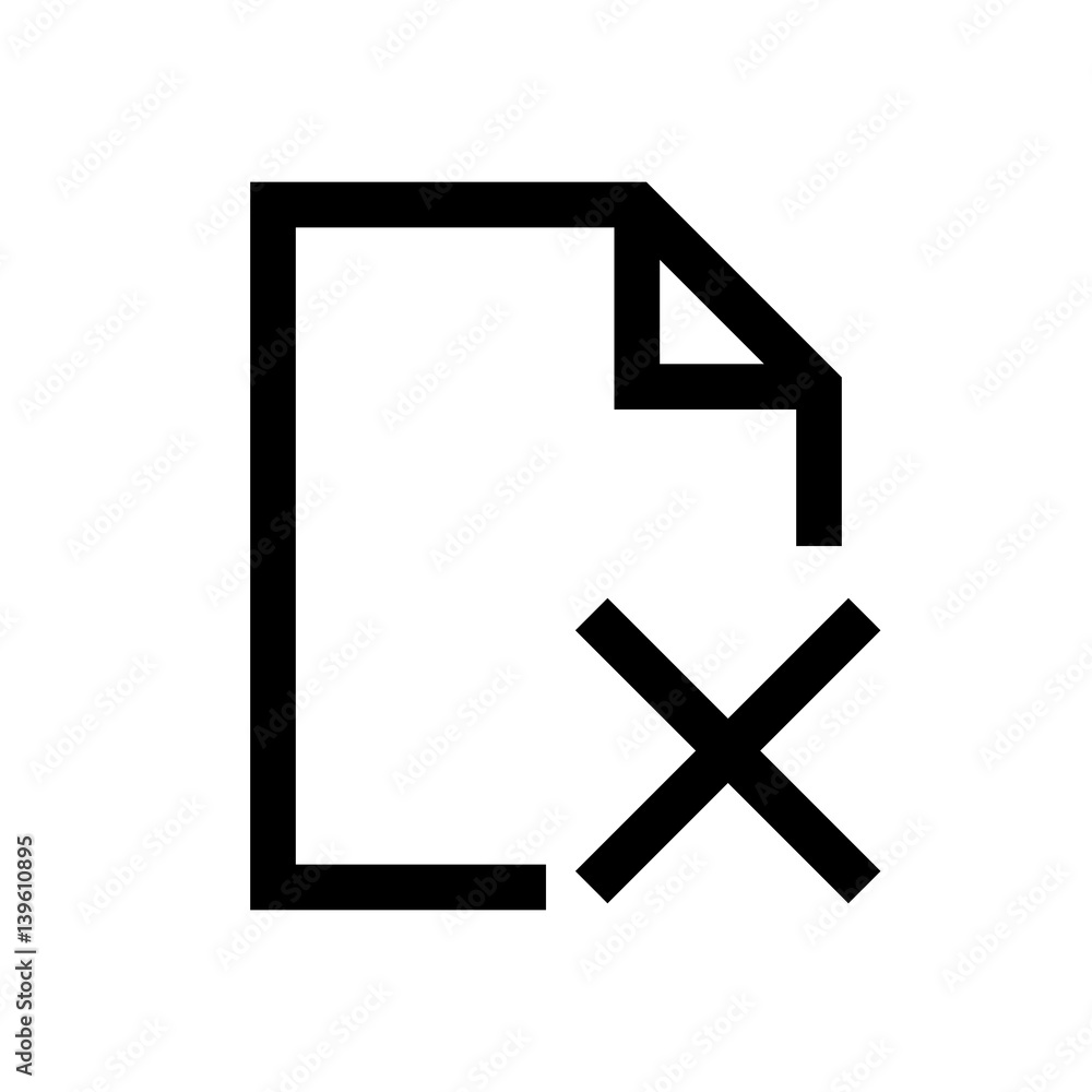 File mini line, icon File mini line, icon