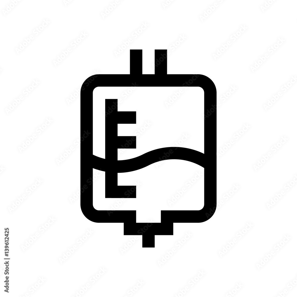 Serum, blood mini line, icon Serum, blood mini line, icon