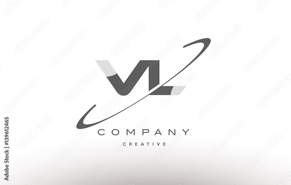 VL Logo Stock Vector