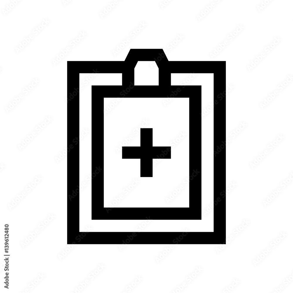 Fototapeta premium Clinical report mini line, icon