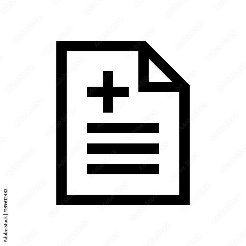 Clinical report mini line, icon Clinical report mini line, icon