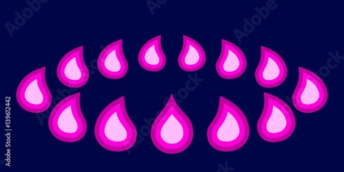 Flame gas burner