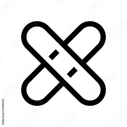 Bandage mini line, icon