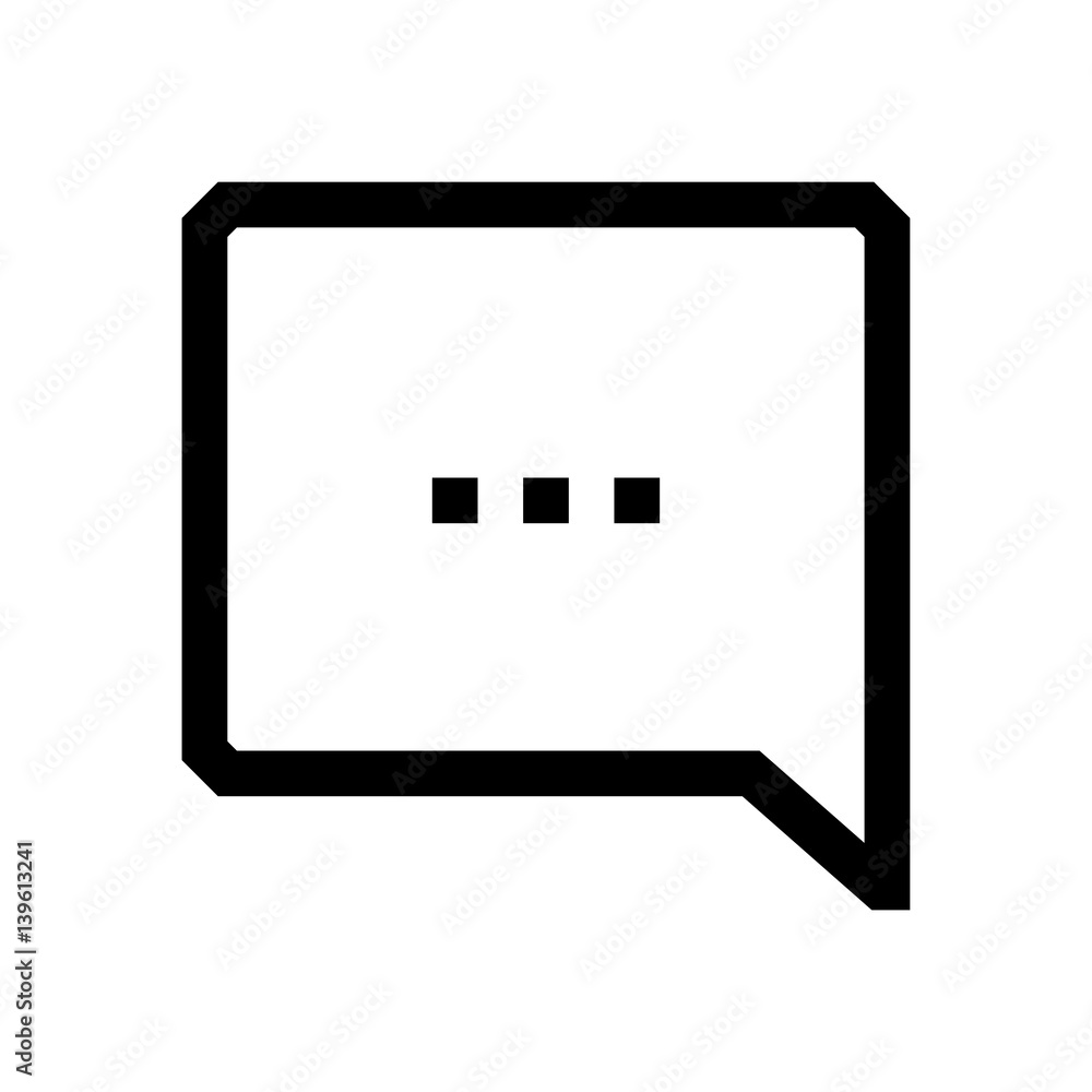Speech bubble mini line, icon Speech bubble mini line, icon