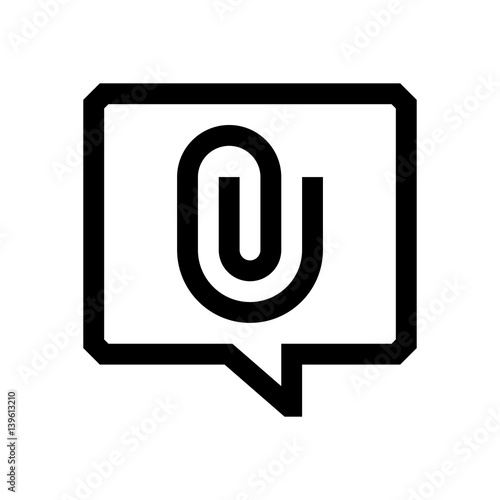 Speech bubble mini line, icon