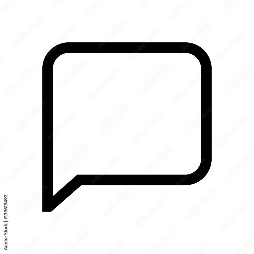 Speech bubble mini line, icon Speech bubble mini line, icon