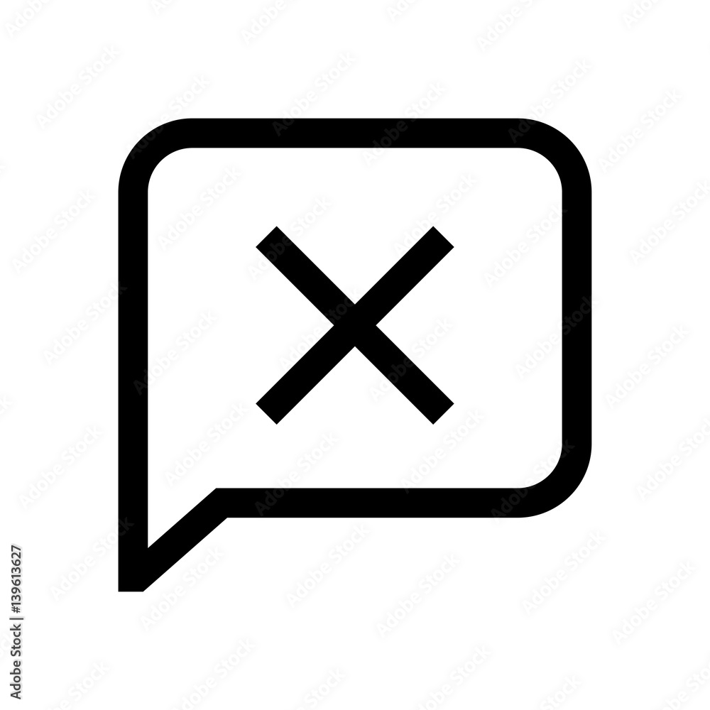 Speech bubble mini line, icon Speech bubble mini line, icon