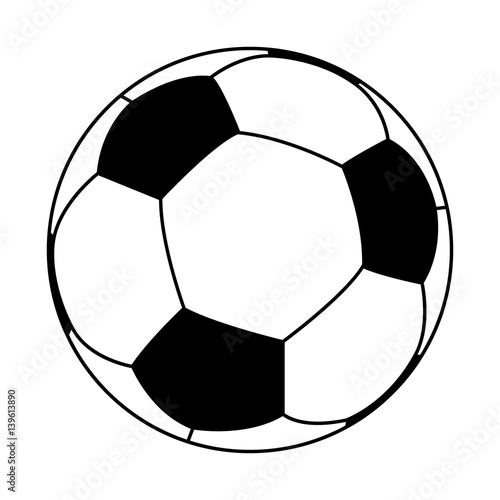 3D logo of football  soccer  ball.
