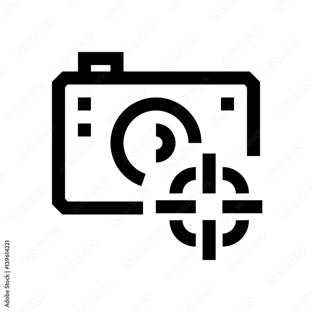 Obraz premium Camera mini line, icon
