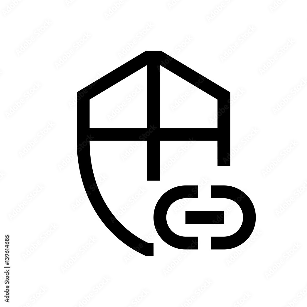 Shield, security mini line, icon Shield, security mini line, icon