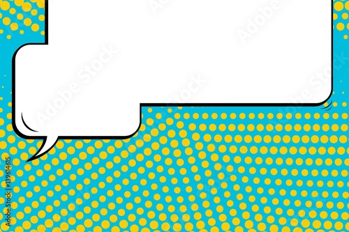 Abstract creative concept vector comic pop art style blank, layout template with clouds beams and isolated dots background. For sale banner, empty speech bubble set, illustration halftone book design.