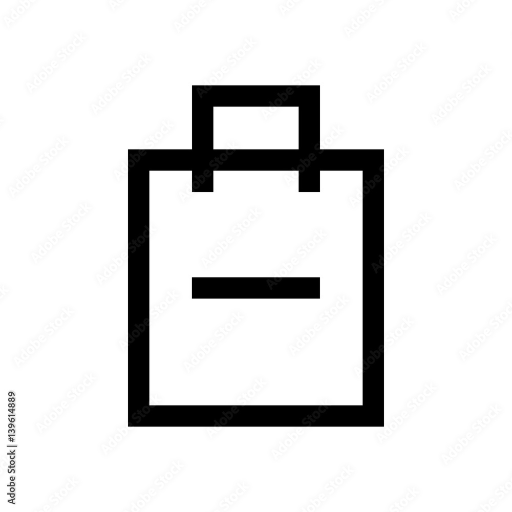 Shopping cart mini line, icon Shopping cart mini line, icon