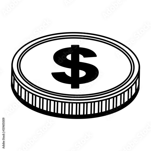 coin money isolated icon vector illustration design