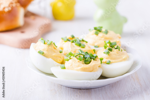 Creamy deviled eggs