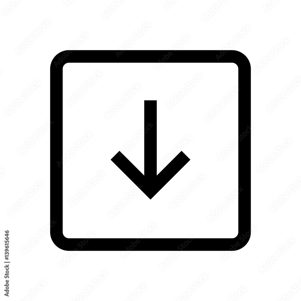 Arrow mini line, icon Arrow mini line, icon