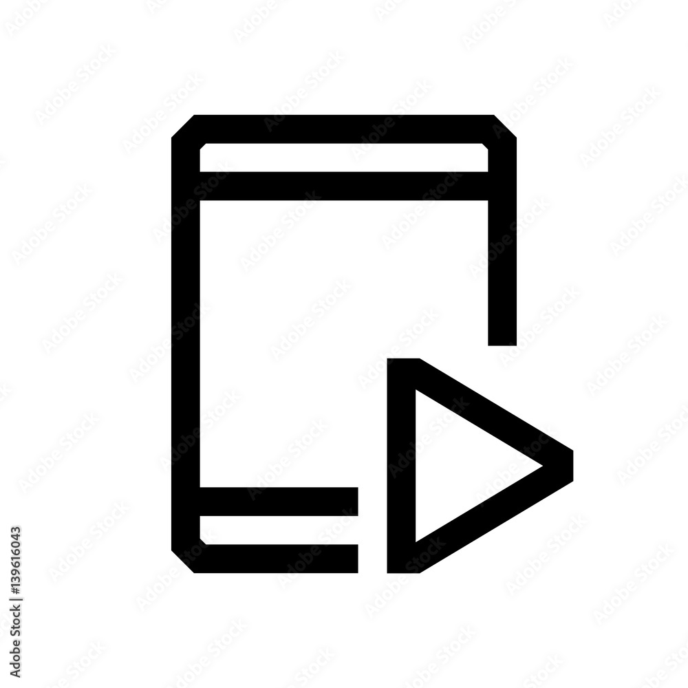 Tablet mini line, icon Tablet mini line, icon