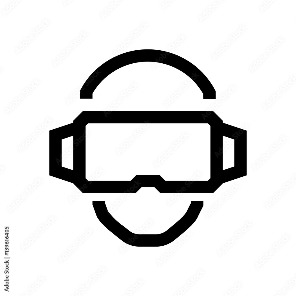 Virtual reality googles mini line, icon Virtual reality googles mini line, icon