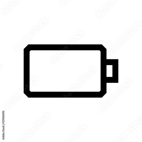 Battery mini line, icon