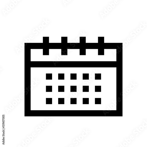 Calendar mini line, icon