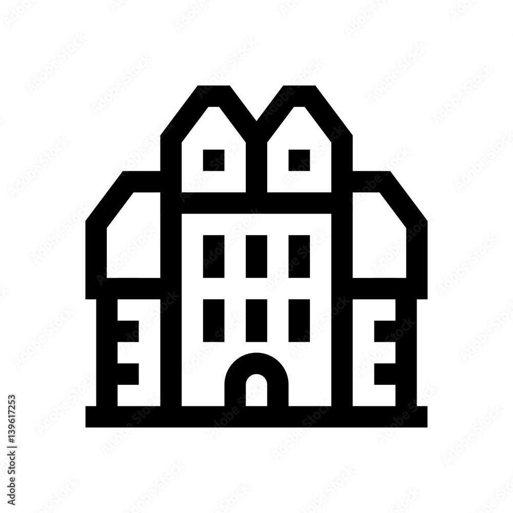 Hotel mini line, icon, background and graphic. The icon is black and white, linear flat, vector, pixel perfect, minimal, suitable for web and print. Hotel mini line, icon, background and graphic. The icon is black and white, linear flat, vector, pixel perfect, minimal, suitable for web and print.