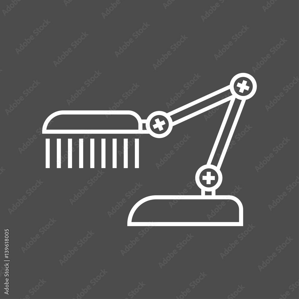 table lamp vector icon