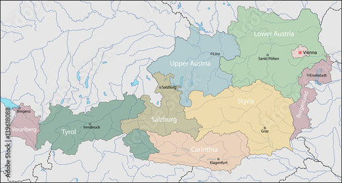 Map of Austria