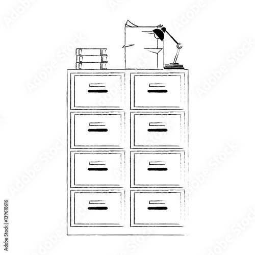 archive office supplies icon image vector illustration design