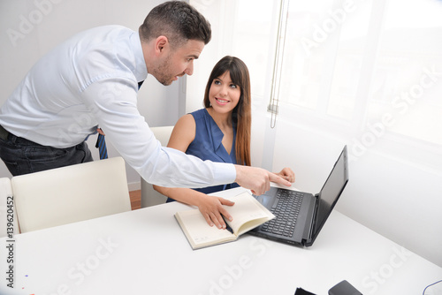 people working with computer