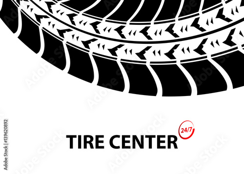 tire shop and service background