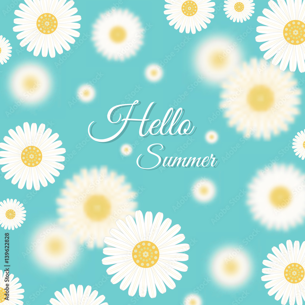 Cute background with daisies Cute background with daisies