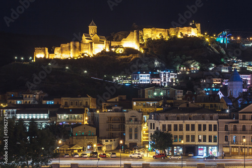 Fortress in Night Tbilisi