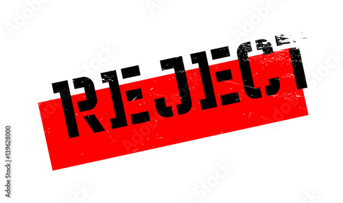 Reject rubber stamp. Grunge design with dust scratches. Effects can be easily removed for a clean, crisp look. Color is easily changed.