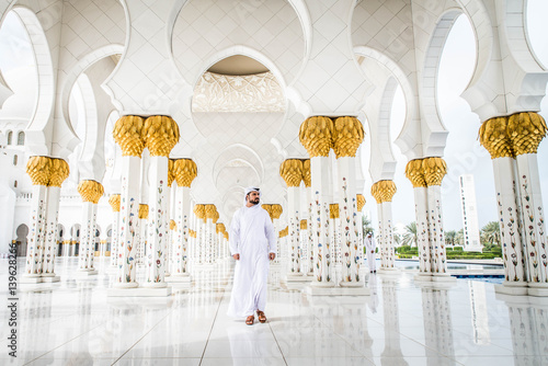 Arabic man at Sheikh Zayed mosque