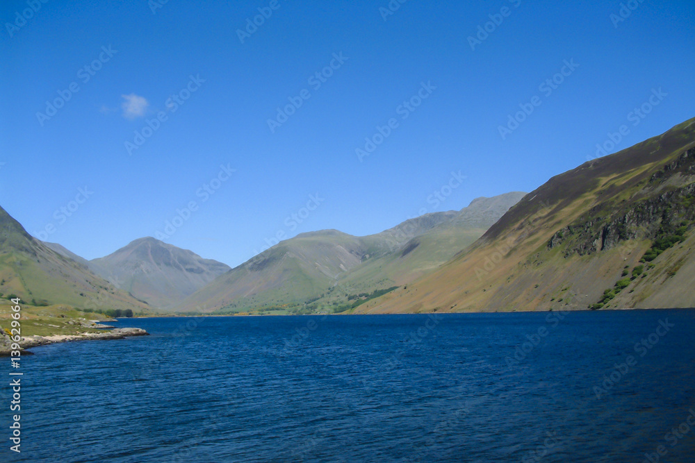 Wast Water with Great Gable, Lingmell and Scafell Pike in the English Lake District
