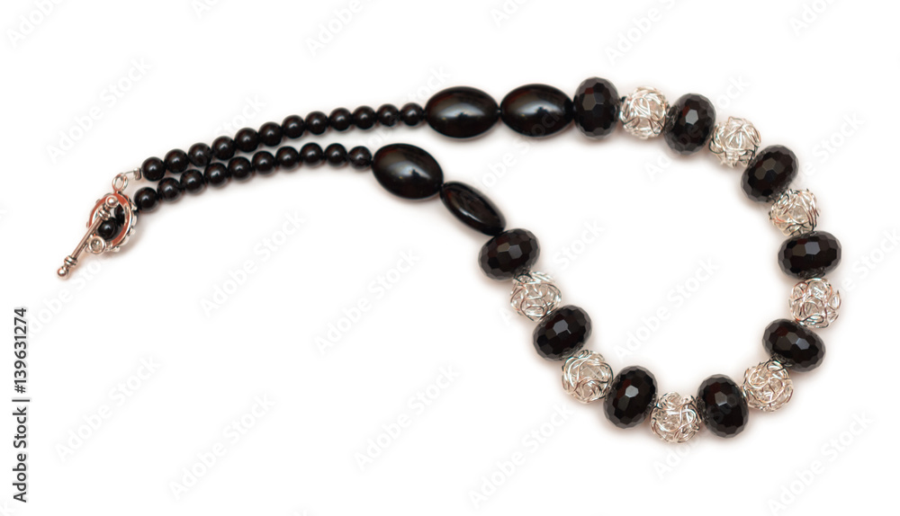 Elegant jewellery isolated on the white background