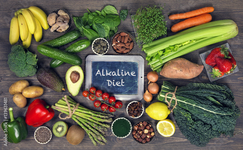 Vászonkép Alkaline foods
