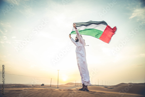 Arabic man in the desert
