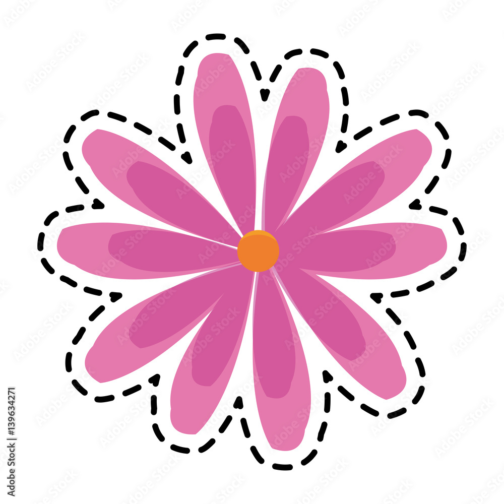 pink flower icon image vector illustration design pink flower icon image vector illustration design