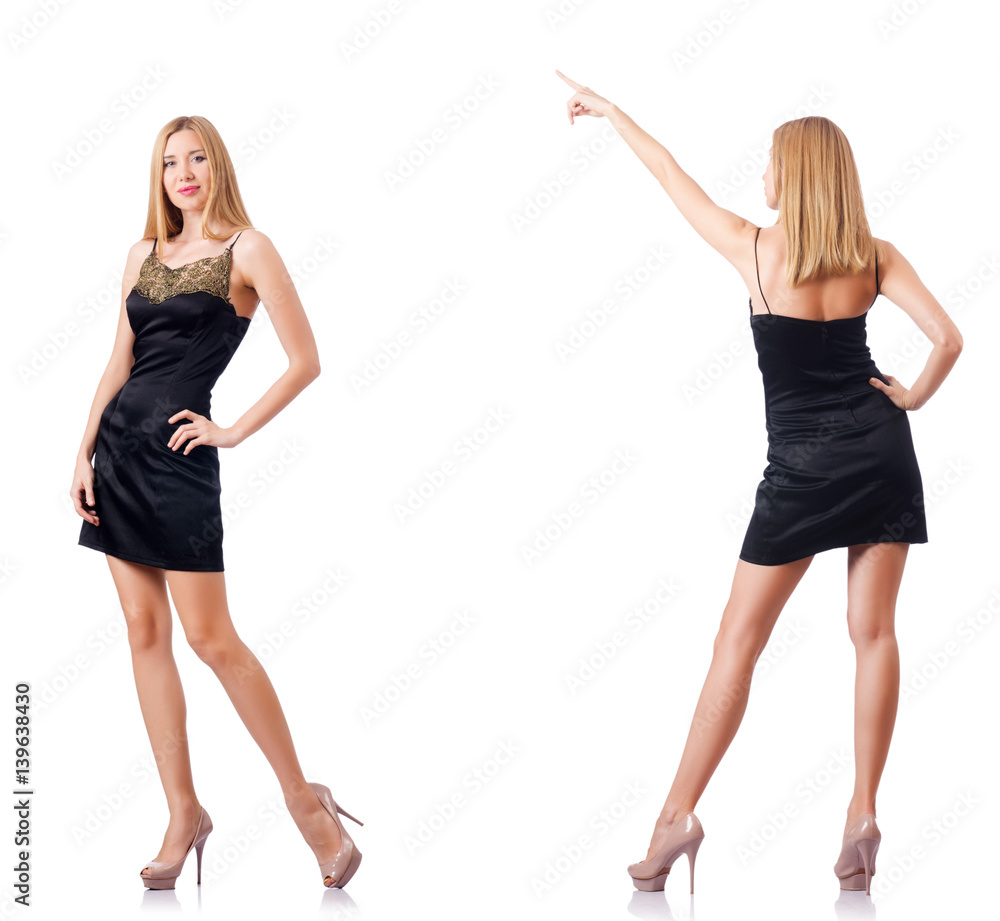 Tall model isolated on the white background Tall model isolated on the white background
