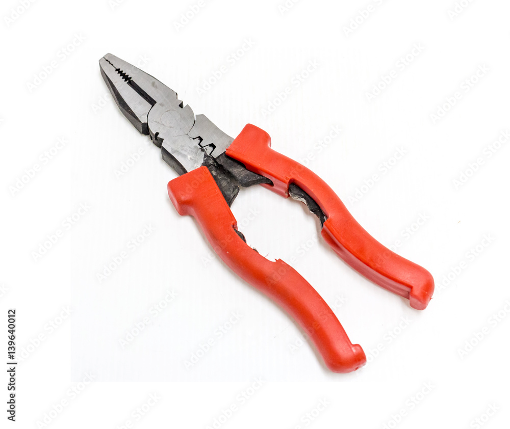 Combination Pliers on white background Combination Pliers on white background