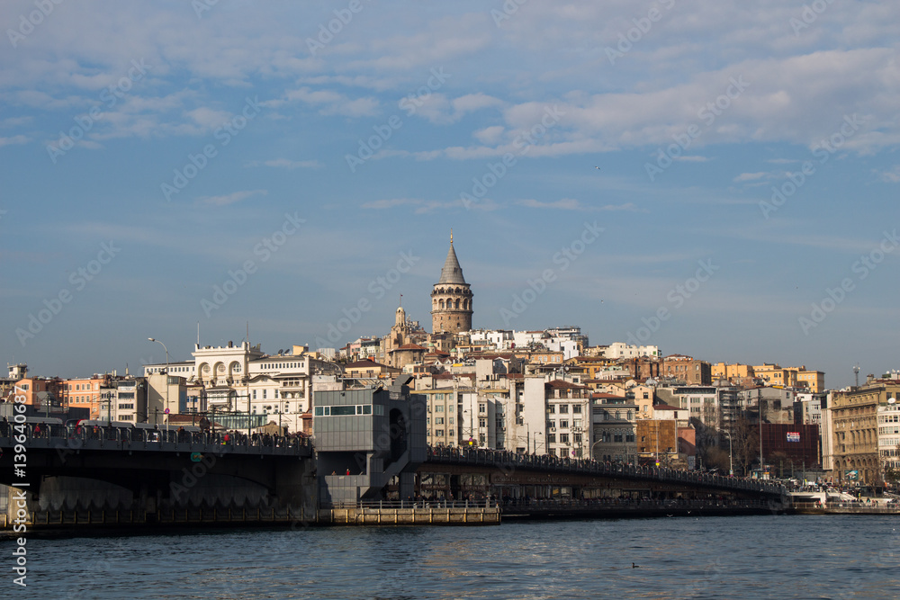 View of the Galata Tower from the Golden Horn