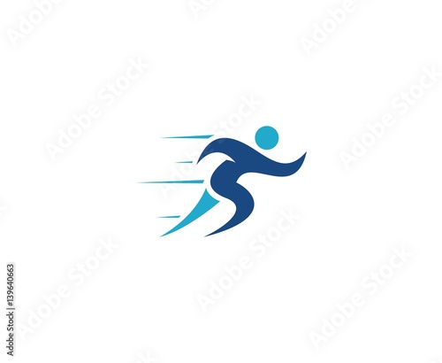 Running man logo