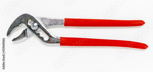 Water pump pliers  on white background