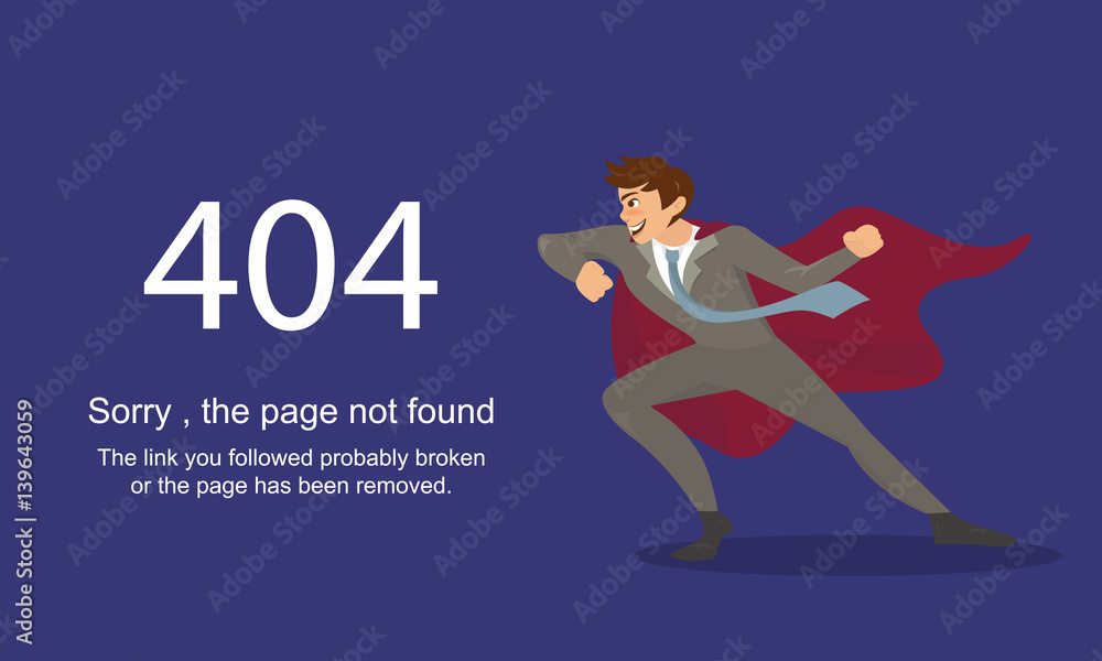 Obraz premium Page Not Found Error 404.Vector template