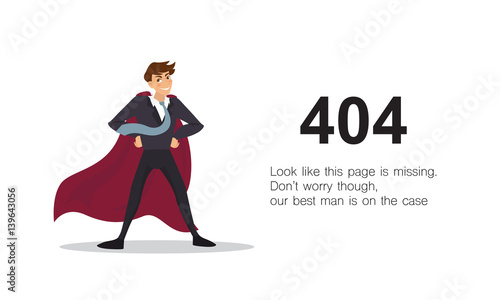 Page Not Found Error 404.Vector template
