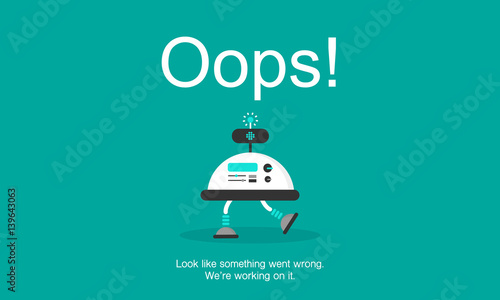 Page Not Found Error 404.Vector template