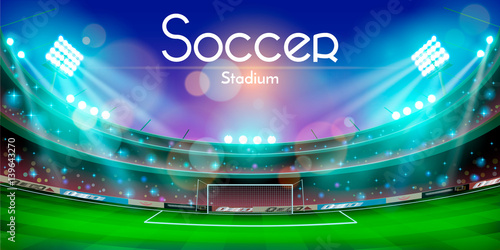 Soccer stadium vector design